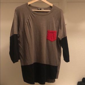 Men’s ¾ length T shirt